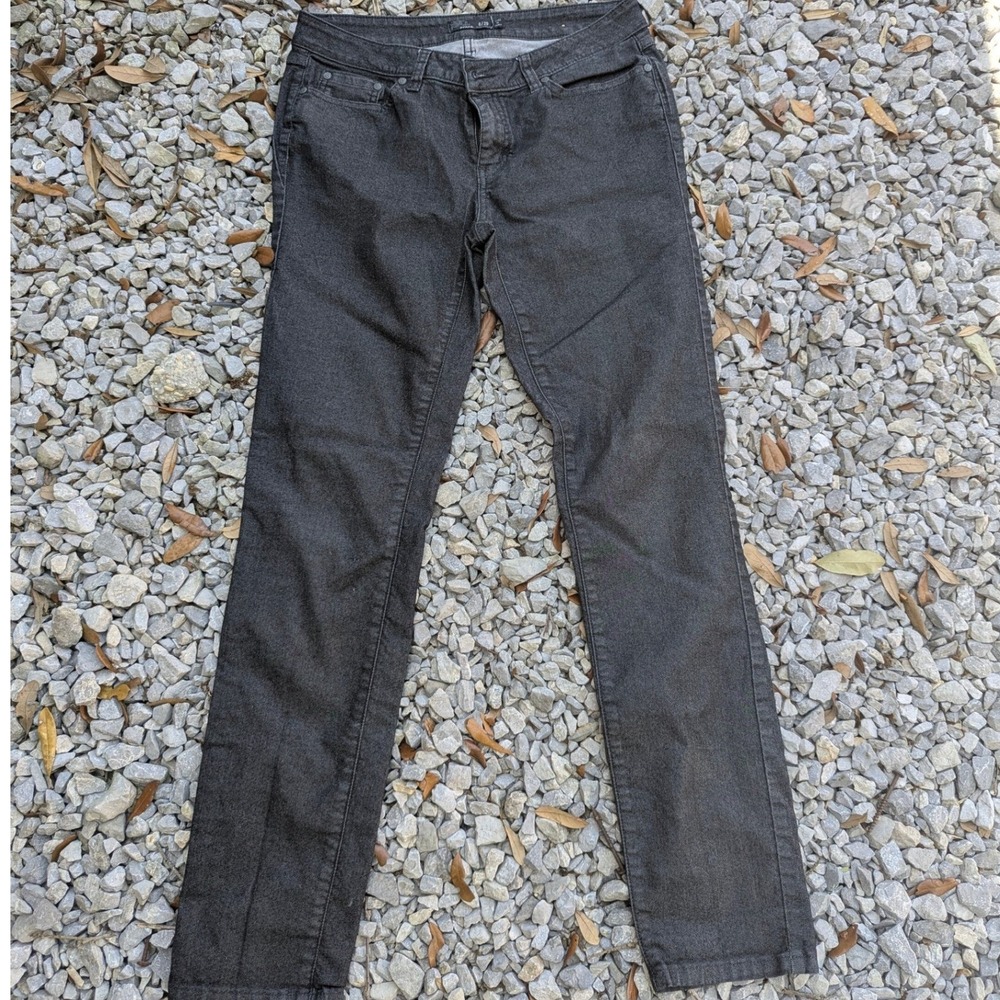 Prana Kara Jeans Womens 8 29 Charcoal Gray Organic Cotton Straight Leg Pants
